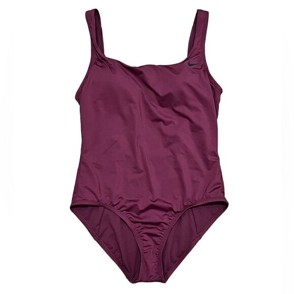 Nike Women's Swim One Piece - Maroon - Picture 7 of 8